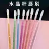 Pincel de Lábios Descartável de Cristal Bastão Ferramenta de Beleza Cotonete Bastão Pincel de Batom Portátil para Misturar Gloss Labial Ferramenta de Maquiagem