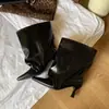 Botas de tacón alto de punta con temperamento de moda hasta la pantorrilla para mujer 2026 otoño nuevo chica popular adelgazantes para pierna de pantalón nicho botas de jinete mujer