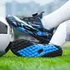 Novos Sapatos de Futebol Infantis Transfronteiriços com Travas Quebradas, Travas Longas, Travas Quebradas, Fivela Rotativa, Sapatos de Futebol para Competição Estudantil em Gramado