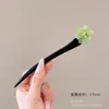 Horquilla de Ébano para Mujer con un Toque Fresco y Elegante, Horquilla de Flor de Magnolia, Accesorio para el Cabello de Estilo Tradicional para Peinados Recogidos Diarios