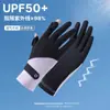 Luvas de Proteção Solar para Mulheres, Estilo Fino, Proteção UV ao Ar Livre, Respiráveis, Luvas Antiderrapantes Flip-Top para Casal para Dirigir e Pedalar, Seda de Gelo, Verão Masculino