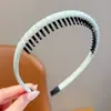 Diadema de Tela a Cuadros para Niñas con Dientes para Bebé, Lazo para el Cabello Antideslizante, Diadema Simple para Fijar Mechones Sueltos Infantiles, Nuevo