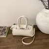 Nuevo Producto Nicho Coreano con un Toque de Lujo, Bolso de Mano con Patrón de Lichi Bolso Kelly, Bolso Cruzado Versátil con Hebilla de Cordón a la Moda