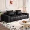 Sofá Puf Pixel Estilo Moderno Casual Color Crema para Más de 3 Personas, Sala de Estar Personalizable Casa de Alquiler Persona Soltera