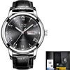 Reloj para hombre LIGE 9846 reloj de cuarzo de moda deportiva de ocio para múltiples negocios reloj una generación de cabello