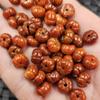 Jade esmeralda rosa vermelha contas de abóbora Jade contas soltas vermelho seco verde melão da bênção contas de ábaco pulseira colar acessórios de joalheria contas