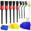 Venta Directa de Fábrica Kit de Limpieza para Coche de 24 Piezas Cera Pulidora Herramienta Especial para Rines Juego de Cepillos de Cuidado