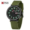 Reloj Marca Ofns Más Vendido Silencioso Correa de Nailon Reloj para Examen de Estudiante Resistente al Agua Luminoso Calendario Dual Hombres y Mujeres Reloj de Cuarzo
