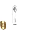 Mini Colher Extra Pequena de Aço Inoxidável 304 Cabo Curto 9cm Colher Dosadora de Temperos Colher de Sal Colher para Pó Medicinal Especiarias Concha Colher de Café