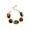 Pulsera y Collar Geométricos de Resina Colorida Inspirados en la Dopamina, Pulsera Versátil Exquisita, Accesorio de Lujo Ligero de Gama Alta para Mujeres