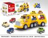 Amazon remolque contenedor de simulación de doble capa grande sonido y luz vehículo de ingeniería educativo coche de retroceso traje coche de juguete venta al por mayor