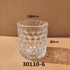 Taza de Vela de Vidrio Transparente Cilíndrica Cuadrada Estilo Europeo Personalizada Taza Vacía para Aromaterapia Adorno Decorativo Portavelas