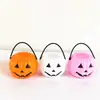 Em estoque Venda por Atacado Halloween Infantil Portátil Mini Balde de Doces Mini Abóbora Pequena Caveira Balde de Doces