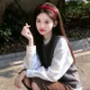 Diadema de Satén Suave Estilo Retro Francés Otoño Invierno para Mujer, Diaria de Gama Alta, Para Salir, Frente Alta, Accesorios de Diadema para Presionar el Cabello para Mujeres