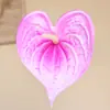 Venta Caliente Transfronteriza Anturio Rojo Artificial de PU Accesorios de Decoración para el Hogar Flores Artificiales Comercio Exterior Arreglos Florales de Boda Flores Falsas Artificiales