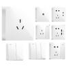 Delixi Ming interruptor socket Ming línea Ming caja cinco agujeros hogar tres agujeros 16a aire acondicionado Panel de pared ultra delgado