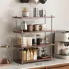 Estante de almacenamiento multifuncional estilo retro para sala de estar, portavasos, especiero de cocina, organizador de cosméticos, alto valor estético