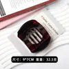 Presilha Horizontal Quadrada Oca de PC para a Parte de Trás da Cabeça, Pinça com Cinco Dentes, Presilha Superior Simples e Versátil para Cabelo, Presilha de Cabelo, Grampo de Cabelo Pinça Tubarão