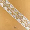 19 Estilos de Renda Branca Não Elástica Bordada com Vazados e Bordas Florais para Roupas, Sapatos, Meias, Cortinas, Acessórios de Sofá e Peças Decorativas