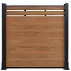 Valla Coextruida de Madera y Plástico para Patio de Villa, Barandilla de Madera Plástico-Aluminio, Cercado de Primera y Segunda Generación