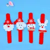 Regalo de Navidad círculo pop pulsera de juguete para niños pulsera pequeña de muñeco de nieve círculo de palmadas para fiesta