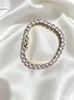Pulsera de cadena de tenis de circón rosa de fila única transfronteriza europea y americana de 4.5m, pulsera versátil de hip-hop para hombres y mujeres, venta al por mayor