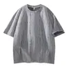 Camisetas Casuais Respiráveis para Homens, Camisetas Masculinas de Manga Curta com Gola Redonda, Marca da Moda Camisetas Casuais Masculinas de Manga Curta com Sensação de Gelo, Soltas, Meia-Mangas