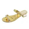 Sandalias de Mujer Estilo Coreano Nuevas de Verano 2026, Chanclas Planas de Tacón Bajo, Versátiles de Doble Uso, Zapatos de Moda para Mujer