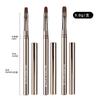 Conjunto de Pincéis para Manicure para Iniciantes Transfronteiriços Pincel Quadrado e Redondo para Terapia de Luz Pincel para Linha Puxada Pincel para Pintura Pincel Redondo de Cabeça Chata Pincel para Construção Francesa