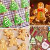 Molde para galletas de vacaciones de Navidad juego de 6 piezas Gorro de Navidad Ángel Árbol de Navidad acero inoxidable cortador de galletas galleta cortador de frutas