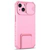 Funda para teléfono móvil iPhone 12 Pro Max con soporte deslizante resistente a caídas dos en uno Apple 13 color de contraste XR funda protectora