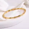 Pulseira de aço titânio personalidade simples bambu pulseira de aço inoxidável meninas alto senso não desbota pulseira curinga atacado