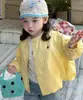 Abrigo para Niñas para Primavera y Otoño 2026, Nuevo Estilo Coreano, Cardigan Casual Elegante para Niños, Top para Bebés