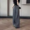 Pantalones de Traje Estilo Old Money Moda Temperamento Adelgazantes Versátiles Casuales Diseño Pantalones Largos Primavera/Verano Nuevo Retro Holgado Extra Largo