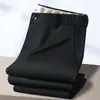 Pantalones casuales de hombre de grado de lujo, pantalones de vestir de verano ligeros para negocios, pantalones de vestir para hombre con efecto de caída, pantalones de traje resistentes a las arrugas, pantalones de hombre con caída