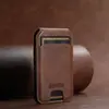 Adecuado para Teléfonos Apple con Función Magnética Magsafe, Portatarjetas de Cuero PU, Estuche Multifuncional para Tarjetas