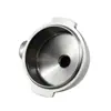 Máquina de Espresso Personalizada Mango de Acero Inoxidable Embudo de Filtro de Doble Boca Boca Única Fábrica de Fundición de Precisión de Acero Bajo Carbono