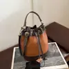 Bolso Cubo de Gran Capacidad Europeo y Americano para Amazon Bolsos Casuales de Nicho Bolso de Hombro Único Bolso de Mano Retro de Alta Calidad para Comercio Exterior
