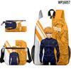3D Novo Produto Prisão Azul Blue Lock Mochila Bolsa Escolar Estojo Bolsa de Ombro Conjunto de Três Peças Estampa