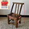 Cadeira de Madeira de Pinus, Cadeira de Jantar Rústica de Madeira Maciça Estilo Antigo, Cadeira Retro para Restaurante Fazenda, Cadeira para Loja de Churrasco, Cadeira de Amamentação, Cadeira para Uso Doméstico com Encosto