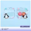 Juguete Colgante Pequeño Transparente de Dibujos Animados Graffiti Adorno para Pinza de Cabello Bolsa Auto-sellable Empaque de Almacenamiento para Snacks Dulces Galletas