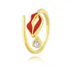 Nuevo Famoso de Internet Más Vendido Anillo Abierto Creativo de Personalidad Multiestilo para Mujeres Diseño Pequeño Exquisito Chapado en Oro Circonita Joyería de Mano