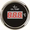 Medidor de temperatura de óleo para modificação de carro de 52 mm, medidor de temperatura mecânico tipo ponteiro universal para carros e barcos