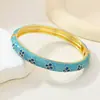 Novo Estilo Tiktok Transmitido ao Vivo Luxo Leve Colorido High-End Aberto Versátil Pulseira Atacado do Fabricante
