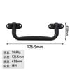 Jingmao Hardware Nuevo Estuche de Cuero Antiguo Chino Estuche de Cosméticos Manija de Plástico Estuche Plano de Aluminio Manija Caja de Regalo Manija Oro