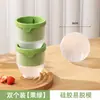 Molde Grande para Bolas de Hielo Máquina de Hielo para Refrigerador Whiskey Hogareño Esférico Grande de Silicona Cubito de Hielo Redondo Herramienta de Trituración Bandeja de Hielo