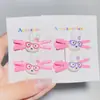 Gafas de Colores Conejo Miffy Pinza Cruzada Pasador para el Cabello Infantil Versátil Flequillo Ins Pinza de Pico de Pato Accesorio para el Cabello Nuevo Venta al por Mayor