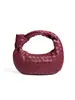Bolso de Mano Tejido Nuevo Hecho a Mano Transfronterizo de Alta Gama Elegante Versátil Bolso de Hombro Estilo Old Money Bolso de Bollo Anudado para Mujer
