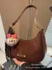 Bolsas Populares Deste Ano para Mulheres no Outono e Inverno 2025 Nova Bolsa Transversal Fosca Retrô Bolsa Lateral Estilo Coreano Bolsa Dumpling