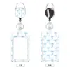 Portatarjetas de identificación rígido simple con clip trasero de metal, estampado de alta definición, portapase para empleados, portatarjeta de campus para estudiantes
